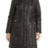 Via Spiga Black Quilted Hooded Coat 2 Via Spiga Black Quilted Hooded Coat -Us Military Jacket Via Spiga Black Quilted Hooded Coat 1