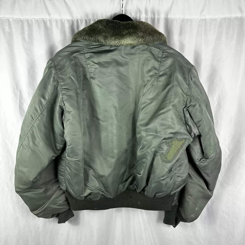 Vietnam War B-15 Army Green Flight Bomber Jacket 4 Vietnam War B-15 Army Green Flight Bomber Jacket - Image 2