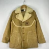 Vintage 80s B3 Sheepskin Shearling Sherpa Cream Leather Jacket
