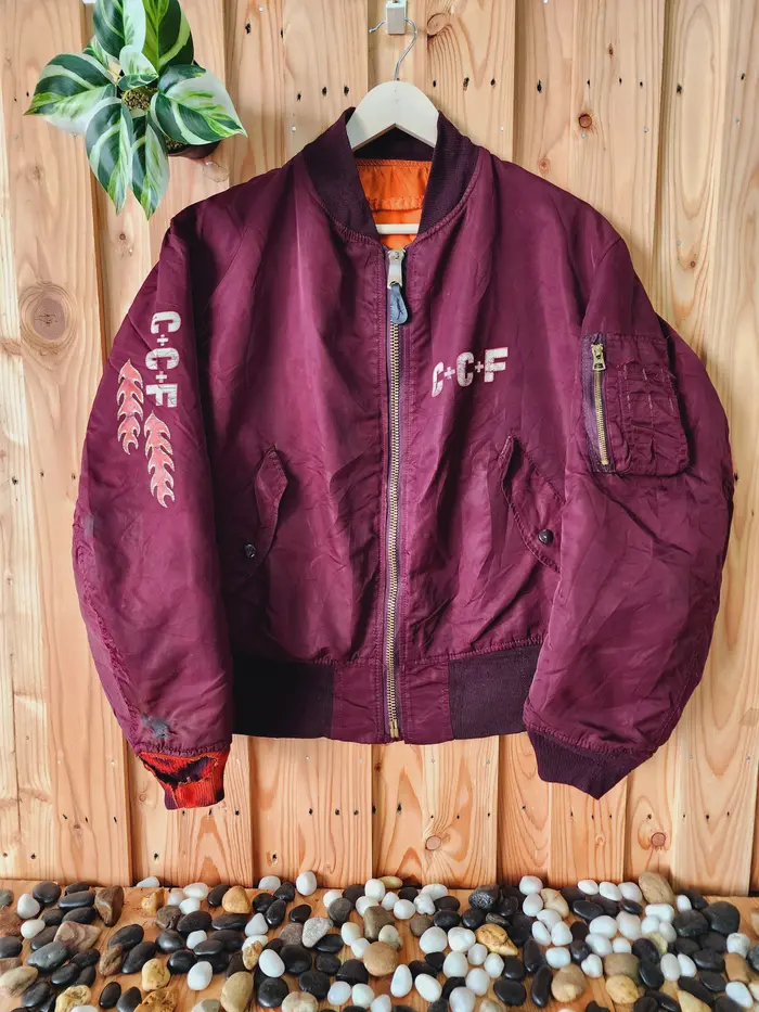 Vintage Alpha Industries Reversible Ma-1 Flight Jacket 4 Vintage Alpha Industries Reversible Ma-1 Flight Jacket - Image 2