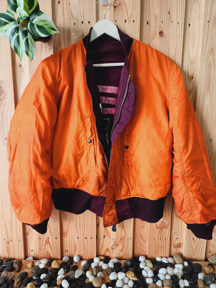 Vintage Alpha Industries Reversible Ma-1 Flight Jacket 6 Vintage Alpha Industries Reversible Ma-1 Flight Jacket - Image 4