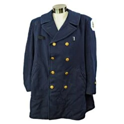 Vintage Chicago Uniform Pea Coat Jacket