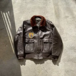 Vintage G-1 Brown Leather Flight Jacket