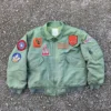 Vintage Maverick Top Gun Bomber Military Green Jacket 2 Vintage Maverick Top Gun Bomber Military Green Jacket -Us Military Jacket Vintage Maverick Top Gun Bomber Military Green Jacket