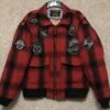 Vintage Schott Wool Plaid G-1 Red Bomber Jacket -Us Military Jacket Vintage Schott Wool Plaid G 1 Red Bomber Jacket 1