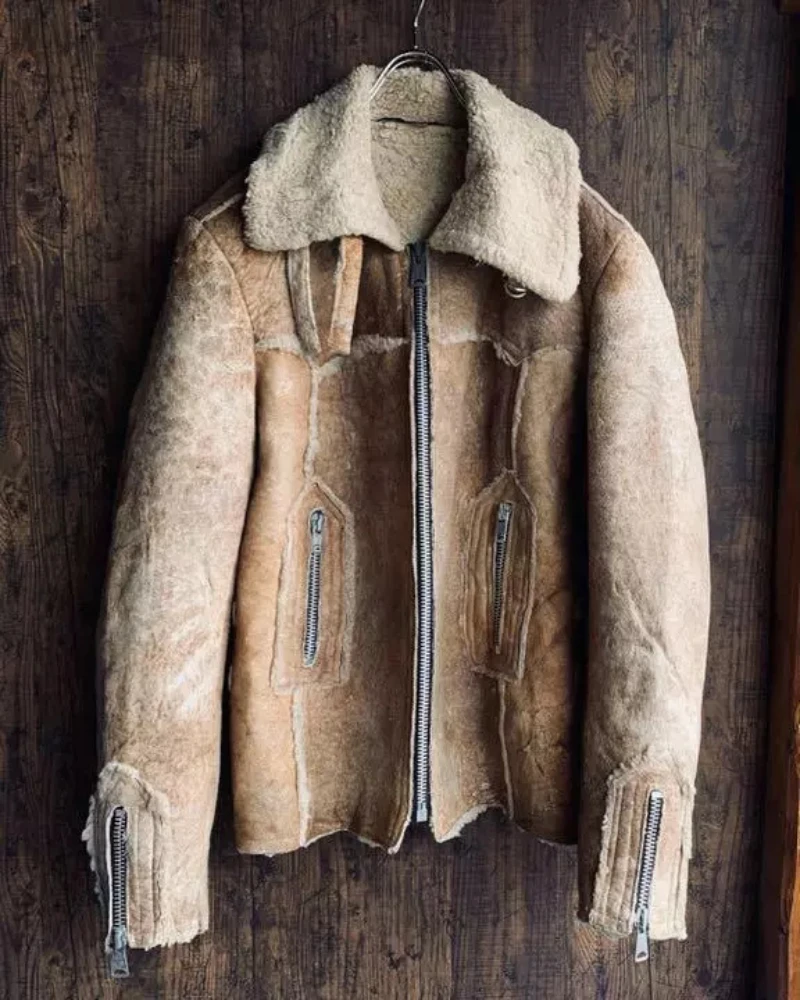 Vintage Swedish Shearling Riders Grizzly B-3 Style Jacket 3 Vintage Swedish Shearling Riders Grizzly B-3 Style Jacket
