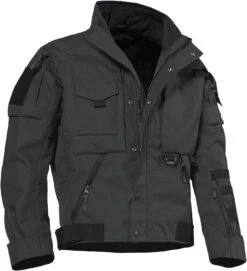 Volita Military Cordura Tactical Black Cotton Jacket