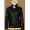 WOMEN’S BLACK SHEARLING B3 JACKET 1 WOMEN’S BLACK SHEARLING B3 JACKET -Us Military Jacket WOMENS BLACK SHEARLING B3 JACKET