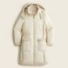 White Puffer Sheepskin Military Coat -Us Military Jacket White Puffer Sheepskin Military Coat