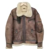 Wind Amor Type B-3 Brown Leather Jacket -Us Military Jacket Wind Amor Type B 3 Brown Leather Jacket