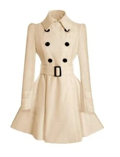 Women Double Breasted Swing Pea Coat -Us Military Jacket Women Double Breasted Swing Pea Coat5