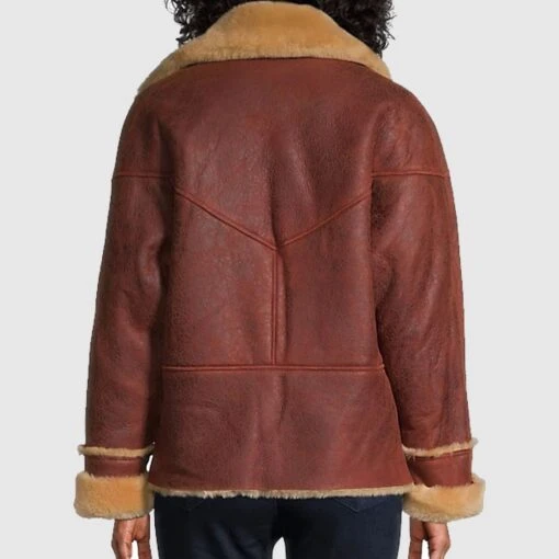 Addis-sf Sandy Vegan Shearling Moto Jacket 4 Addis-sf Sandy Vegan Shearling Moto Jacket - Image 2