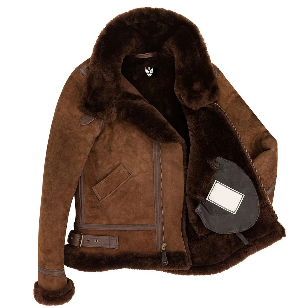 Women’s B-3 Suede Bomber Jacket 4 Women’s B-3 Suede Bomber Jacket - Image 2