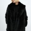 Women’s Black Lapels Faux Fur Coat -Us Military Jacket Womens Black Lapels Faux Fur Coat 1 scaled 1