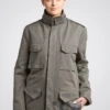 Women’s Byreviy Grey M-65 Field Jacket 2 Women’s Byreviy Grey M-65 Field Jacket -Us Military Jacket Womens Byreviy Grey M 65 Field Jacket