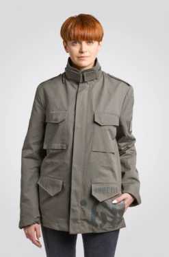 Women’s Byreviy Grey M-65 Field Jacket
