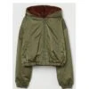 Women’s Green Reversible Military Jacket -Us Military Jacket Womens Green Reversible Military Jacket
