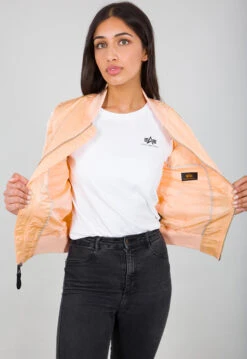 Women’s Ma-1 Apricot Bomber Jacket 13 Women’s Ma-1 Apricot Bomber Jacket -Us Military Jacket Womens Ma 1 Apricot Jacket 1