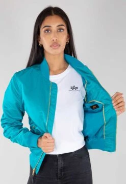 Women’s Ma-1 Blue Lagoon Bomber Jacket 10 Women’s Ma-1 Blue Lagoon Bomber Jacket -Us Military Jacket Womens Ma 1 Blue Lagoon Jacket 1