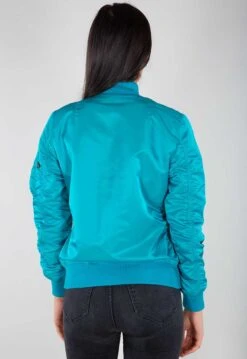 Women’s Ma-1 Blue Lagoon Bomber Jacket 9 Women’s Ma-1 Blue Lagoon Bomber Jacket -Us Military Jacket Womens Ma 1 Blue Lagoon Jacket