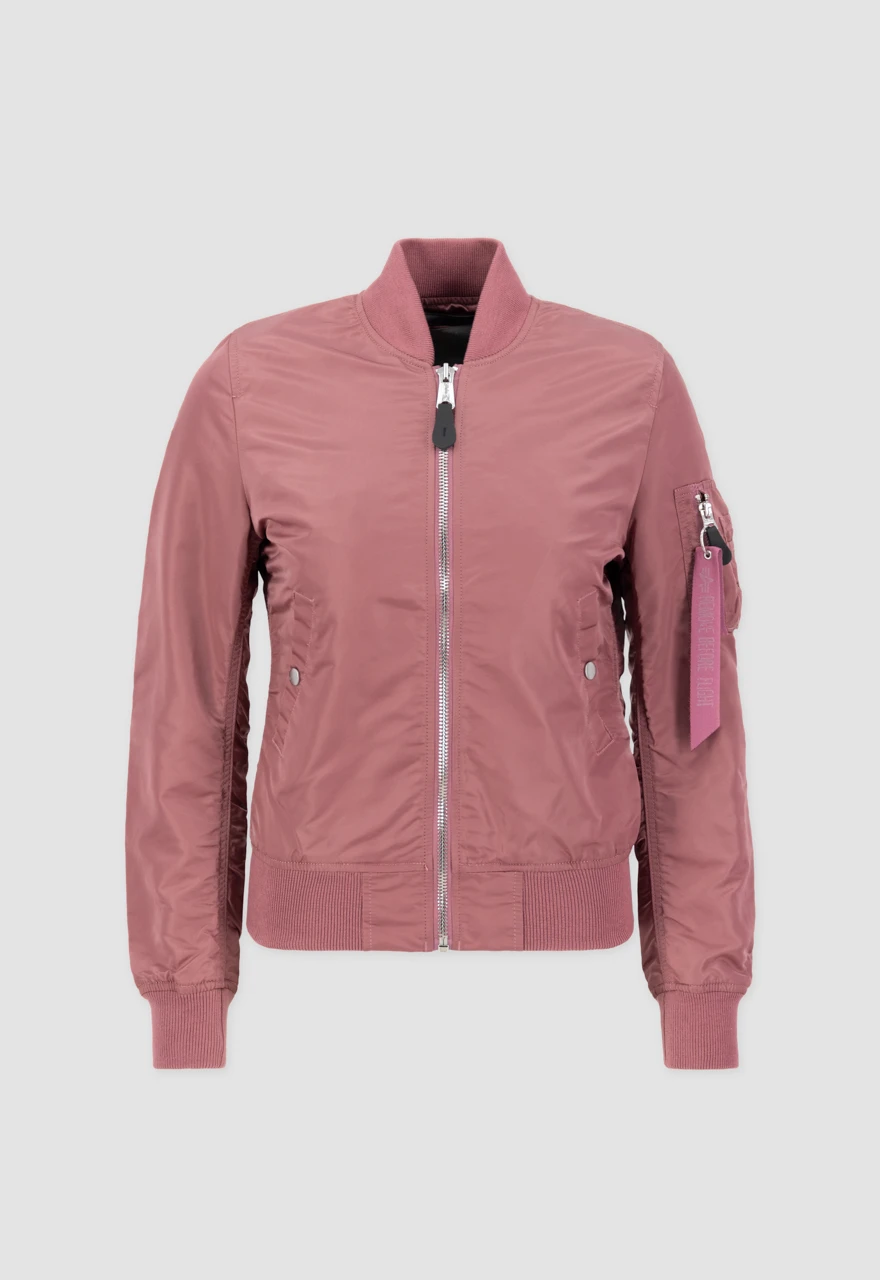 Women’s Ma-1 Dusty Pink Bomber Jacket 3 Women’s Ma-1 Dusty Pink Bomber Jacket