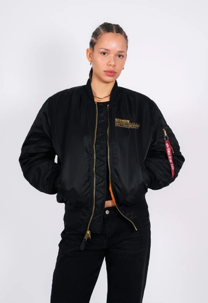 Women’s Ma-1 The Culture Black Bomber Jacket 4 Women’s Ma-1 The Culture Black Bomber Jacket - Image 2
