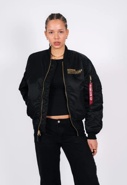 Women’s Ma-1 The Culture Black Bomber Jacket 7 Women’s Ma-1 The Culture Black Bomber Jacket - Image 5