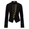 Womens Military Black Wool Parade Jacket