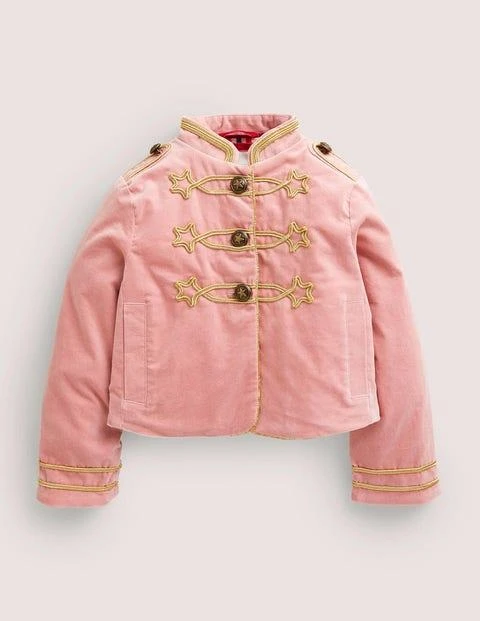 Women’s Pink Cotton Party Military Parade Jacket 3 Women’s Pink Cotton Party Military Parade Jacket