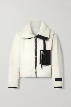 Women’s Shell-trimmed Shearling Jacket