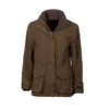 Womens Shooting Flight Brown Coat -Us Military Jacket Womens Shooting Field Coat