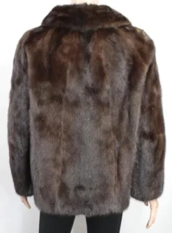 Women’s Vintage Old 1960s Style Mink Fur Coat -Us Military Jacket Womens Vintage Old 1960s Style Mink Fur Coat
