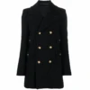 Women’s Naval Black Vintage Peacoat -Us Military Jacket Womens cabochon button peacoats