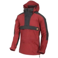 Woodsman Anorak Crimson Sky & Ash Grey Jacket