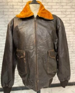 Navy G-1 Lambskin Jacket  -Us Military Jacket antique bison top gun g 1 jacket 7 scaled 1