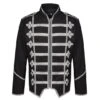 Men’s Black Gothic EMO Parade Jacket 2 Men’s Black Gothic EMO Parade Jacket -Us Military Jacket black gothic emo parade jacket