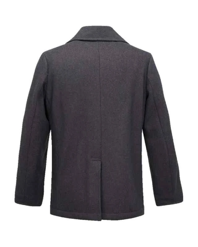 Brandit Grey Anthracite Pea Coat 4 Brandit Grey Anthracite Pea Coat - Image 2