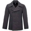 Brandit Grey Anthracite Pea Coat 2 Brandit Grey Anthracite Pea Coat -Us Military Jacket brandit pea coat anthracite grey