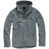 Windbreaker Anthracite Grey Hooded Jacket