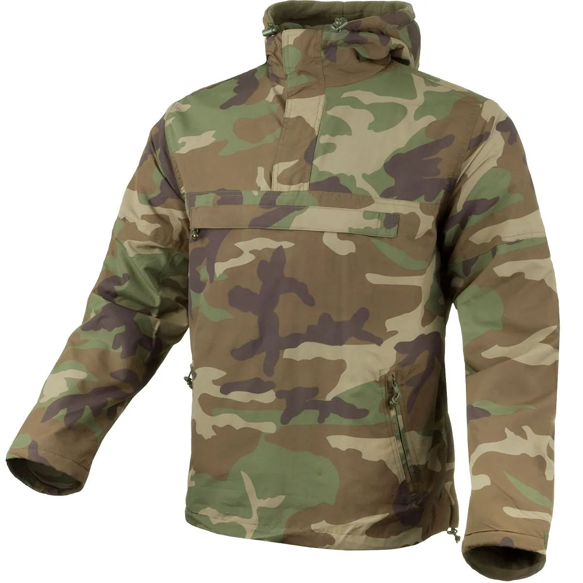 Windbreaker Wood Camo Hooded Jacket 4 Windbreaker Wood Camo Hooded Jacket - Image 2