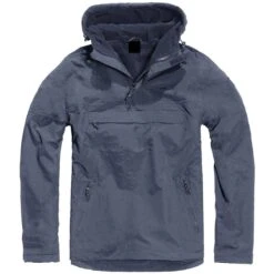 Windbreaker Navy Hooded Jacket