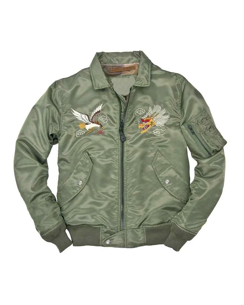 US 7th Air Force Souvenir Green Jacket 3 US 7th Air Force Souvenir Green Jacket