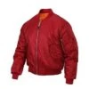 Red MA-1 Flight Jacket -Us Military Jacket ezgif.com gif maker 2 1