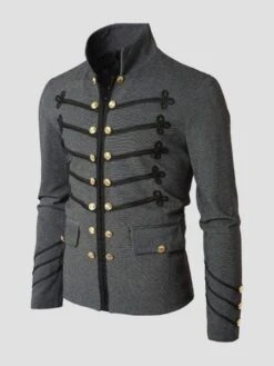 Genuo Retro Military Parade Men Jacket