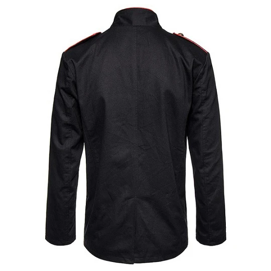 Men’s Gothic Steampunk Drummer Military Long Jacket 4 Men’s Gothic Steampunk Drummer Military Long Jacket - Image 2