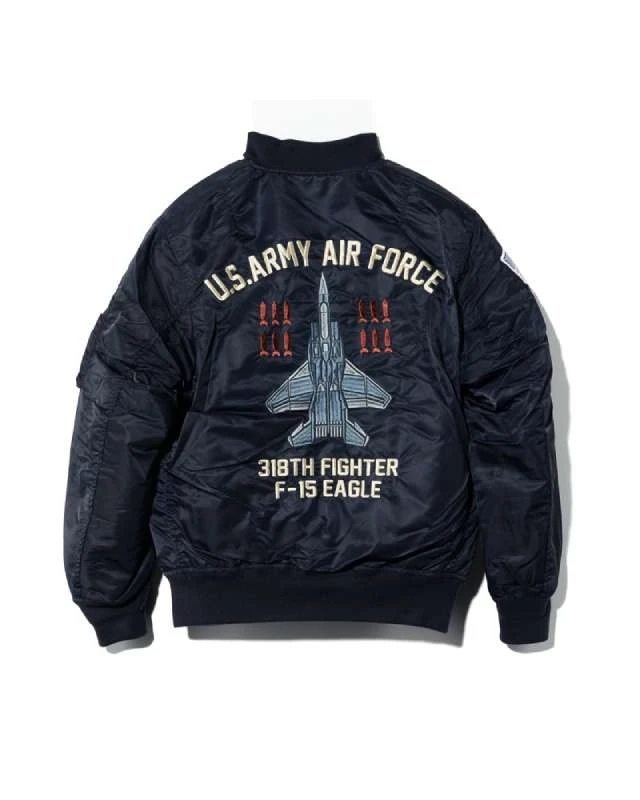 Custom MA-1 F-15 Eagle Embroidery Jacket 4 Custom MA-1 F-15 Eagle Embroidery Jacket - Image 2