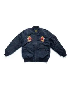 Custom MA-1 Japan Embroidery Blue Jacket