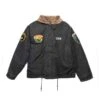 Midway CV-41 N-1 Deck Black Jacket -Us Military Jacket houston uss midway cv 41 n 1 deck jacket