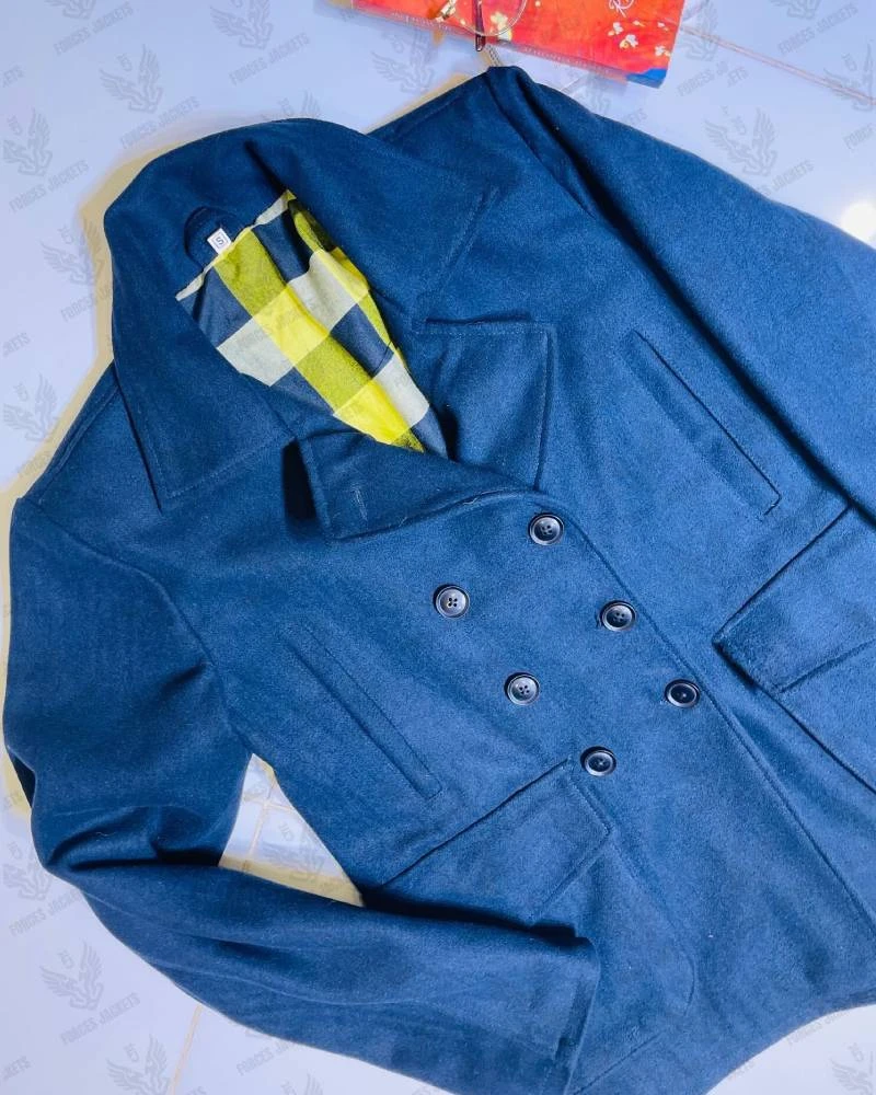 Women’s Navy Blue Wool Peacoat 8 Women’s Navy Blue Wool Peacoat - Image 6