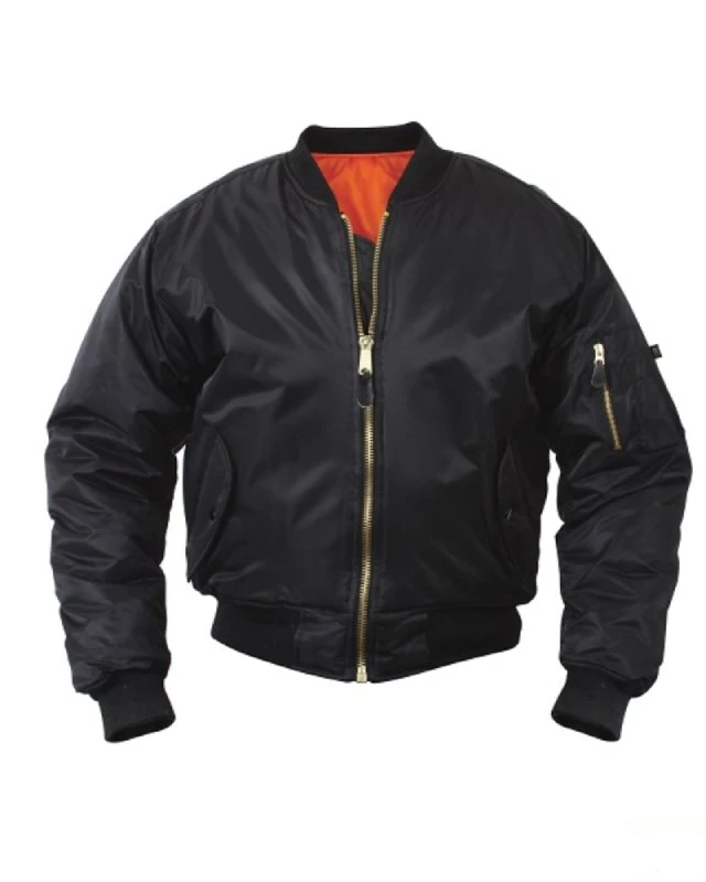 Kid’s MA-1 Flight Black Jacket 3 Kid’s MA-1 Flight Black Jacket